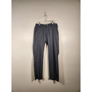 BONOBOS Golf Straight Mens Tag 33/32 Fits 33/31 Blue Gray Houndstooth Zip Ankle
